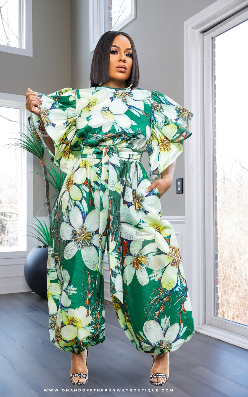 Spring Edition | Green Floral | Review Description & Return Policy
