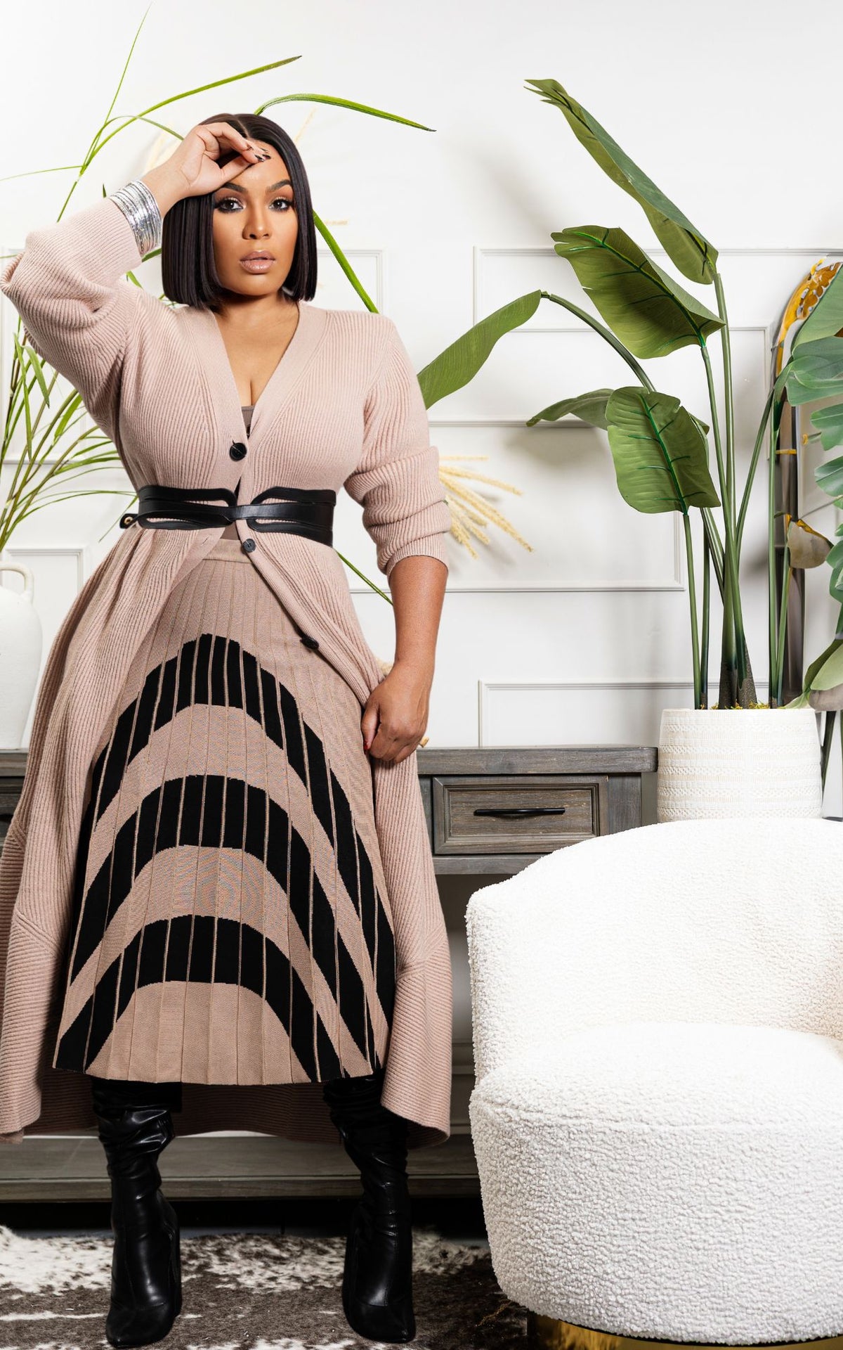 Half Moon Knit Skirt | Knit Skirt | Review Description & Return Policy