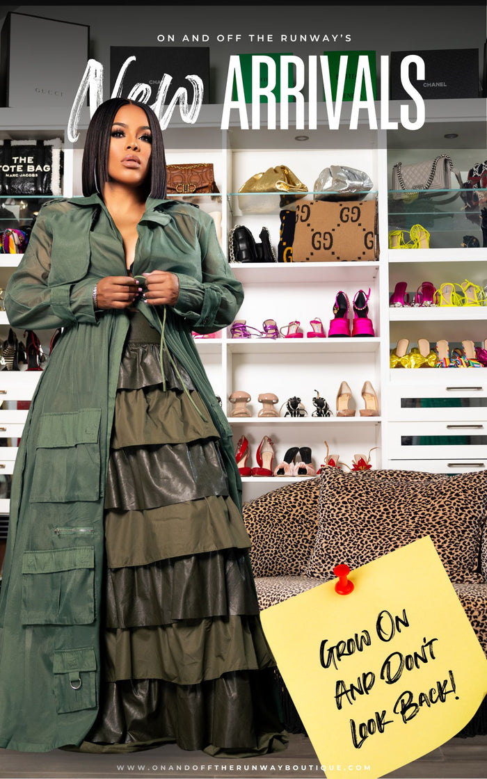 Leather & Layers | Olive | Review Description & Return Policy