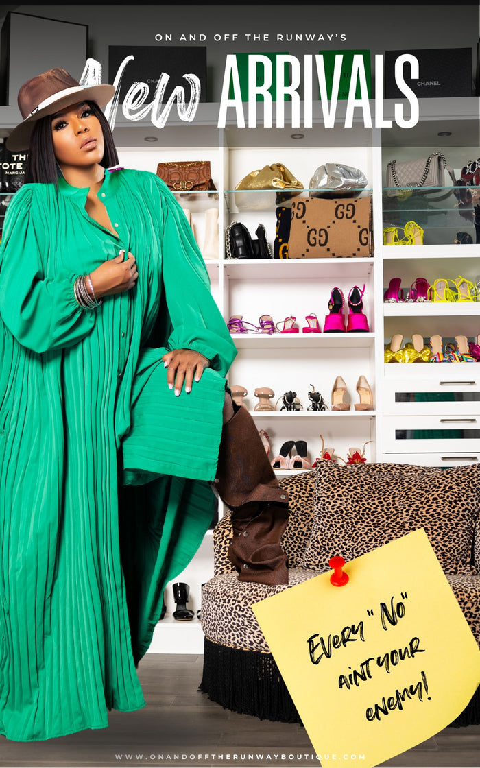 The Pleated Maxi Dress | Green | Review Description & Return Policy