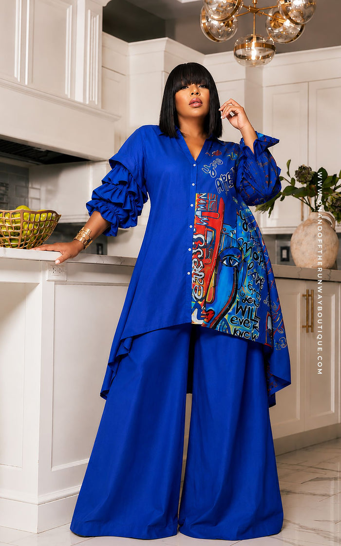 Picasso Moments | ROYAL BLUE | Review Description & Return Policy