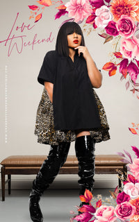 Top W/Leopard Tulle | Review Description & Return Policy