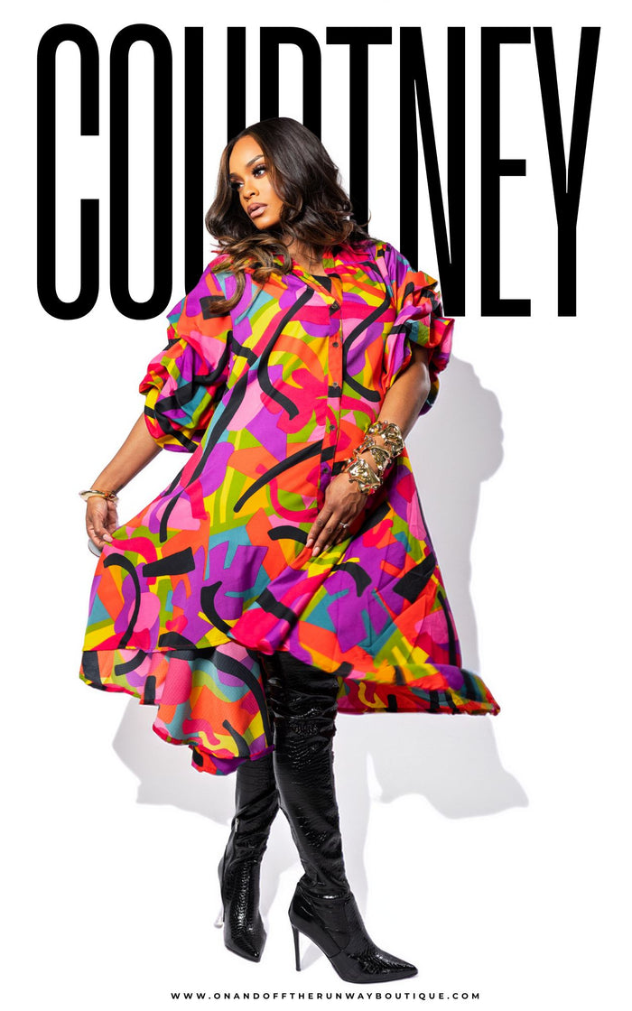 A Lil Jazzy Shirt Dress | In Color | Review Description & Return Label