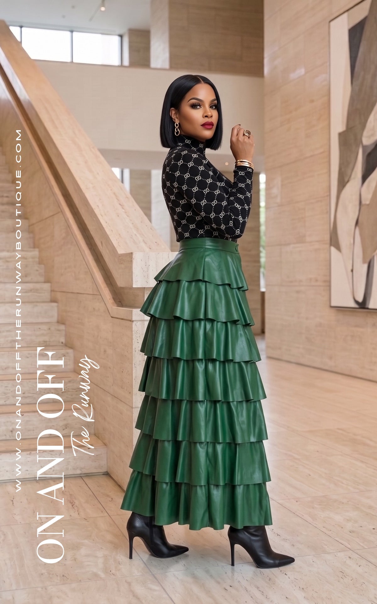 Endless Layers | Green | Review Description & Return Policy