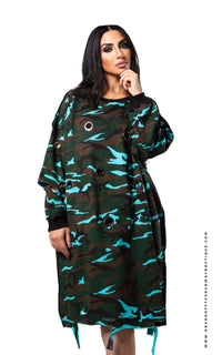 The Camo Switch Up | Turquoise | Review Description & Return Policy