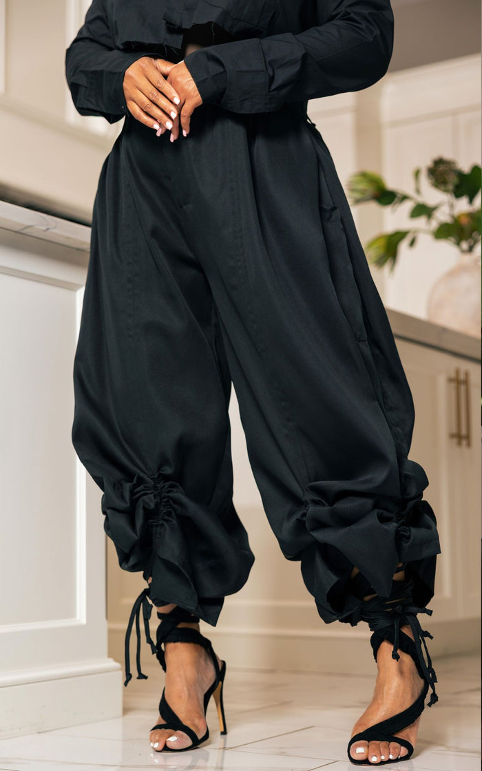 All The Way Fly  Trouser | Black | Review Description & Return Policy
