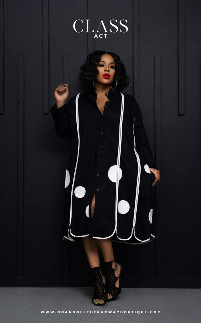 Class Act | Shirt Dress | Review Description & Refund Policy