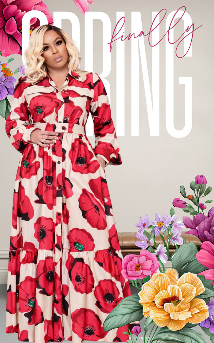 Strawberry Patches | Maxi Dress | Review Description & Return Policy