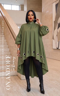 Sculpted Tunic | OLIVE | Review Description & Return Policy
