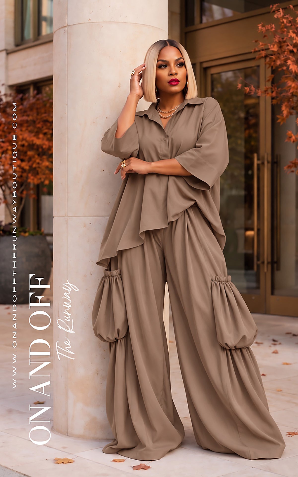 Causal, But Classy | SET - TAN | Review Description & Return Policy