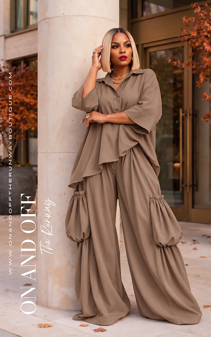 Causal, But Classy | SET - TAN | Review Description & Return Policy