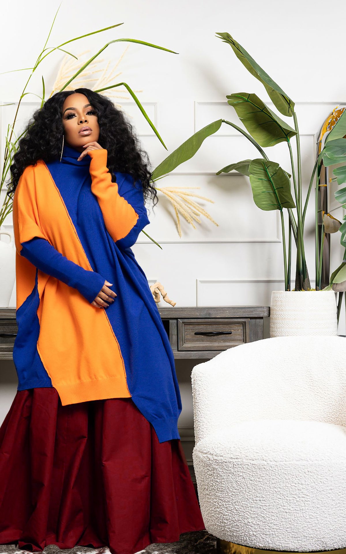 Deep Burgundy Skirt | Review Description & Return