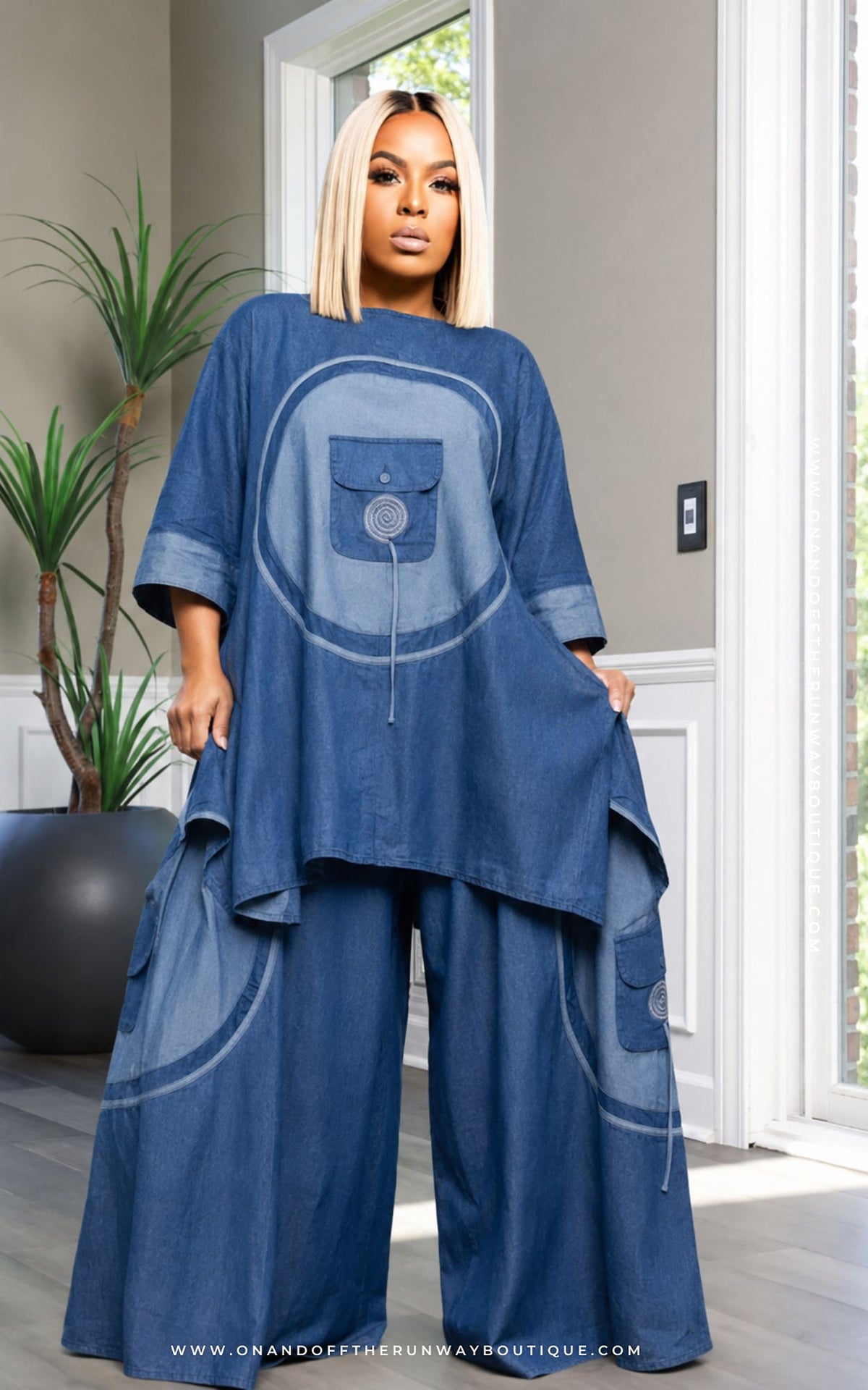 Denim Dream Set | Royal Blue | Review Description & Return Policy