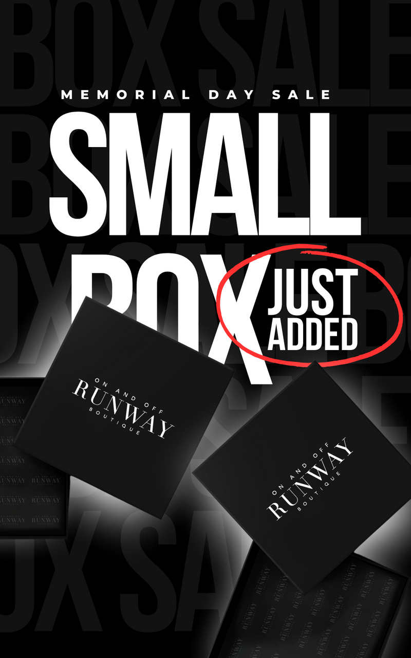 SMALL Runway Box I 3-Pieces I Review Description & Return Policy