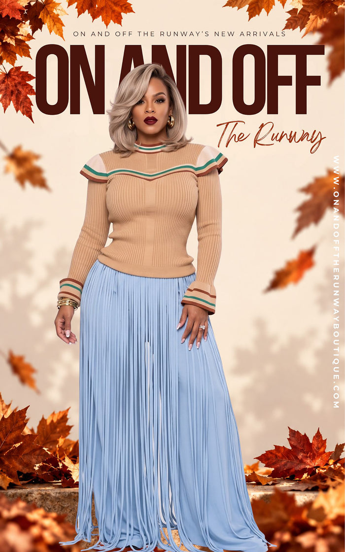 Fringe With Benefits | Blue | Review Description & Return Policy