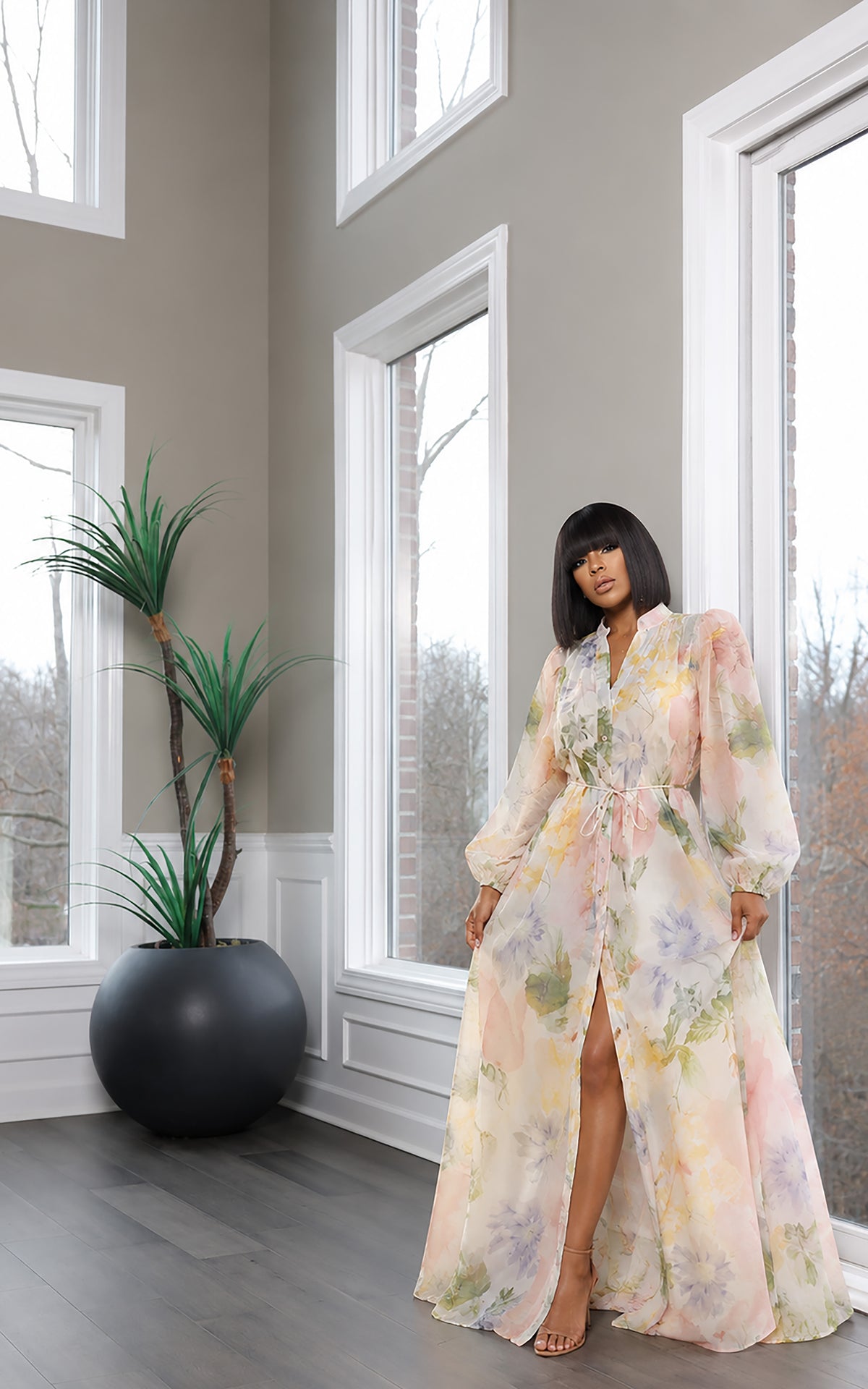 Soft Chiffon | Maxi Dress | Review Description & Return Policy