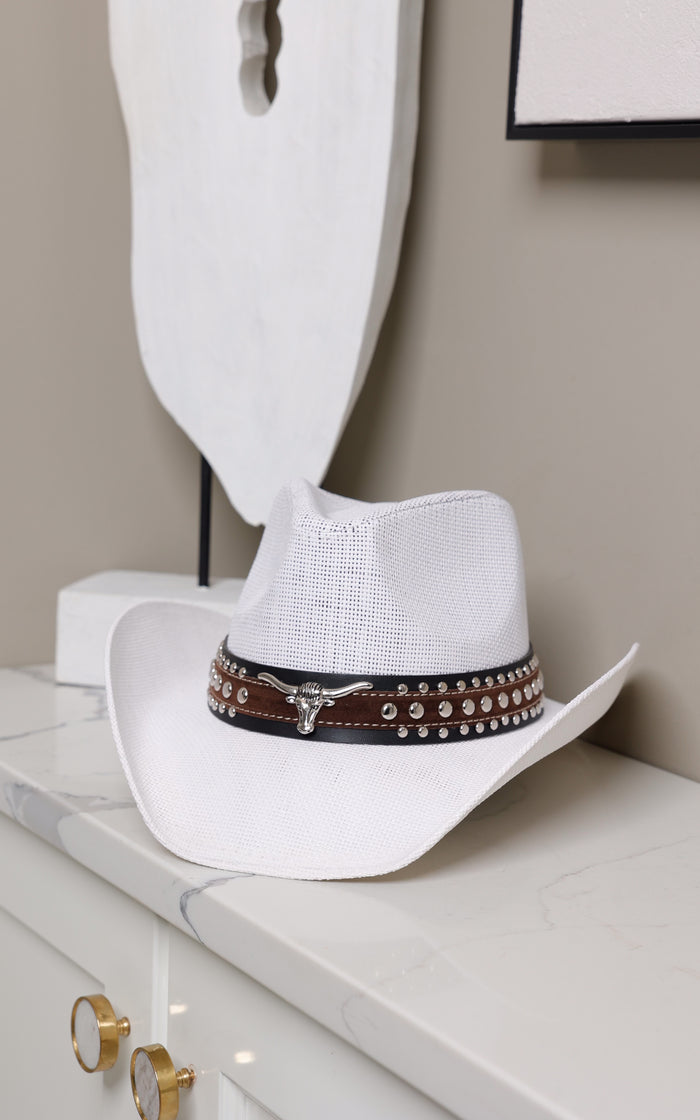 Saddle Up | White | Review Description & Return Policy