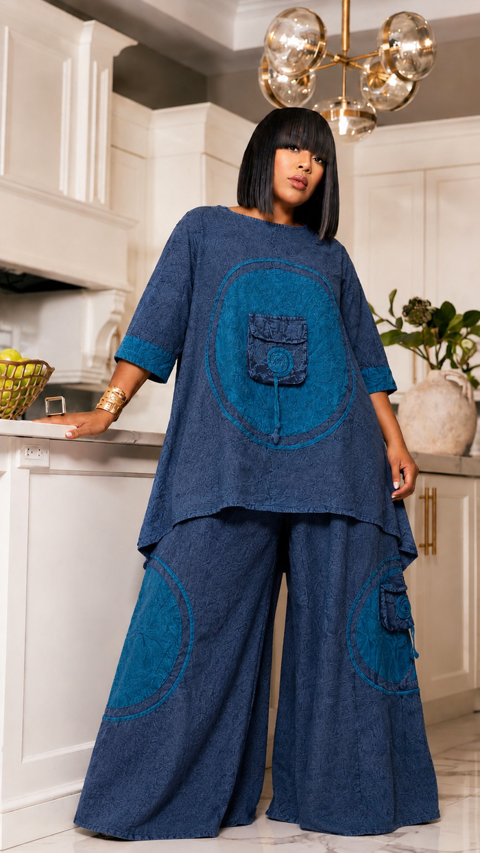 Casual, But Upscale | Blue | Review Description & Return Policy