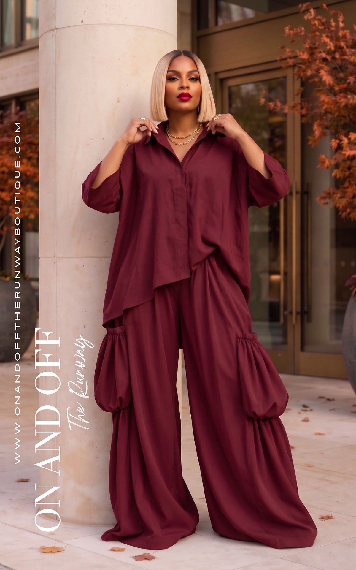 Causal, But Classy | SET - RED | Review Description & Return Policy