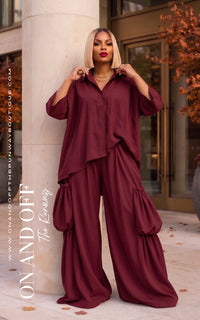 Causal, But Classy | SET - RED | Review Description & Return Policy