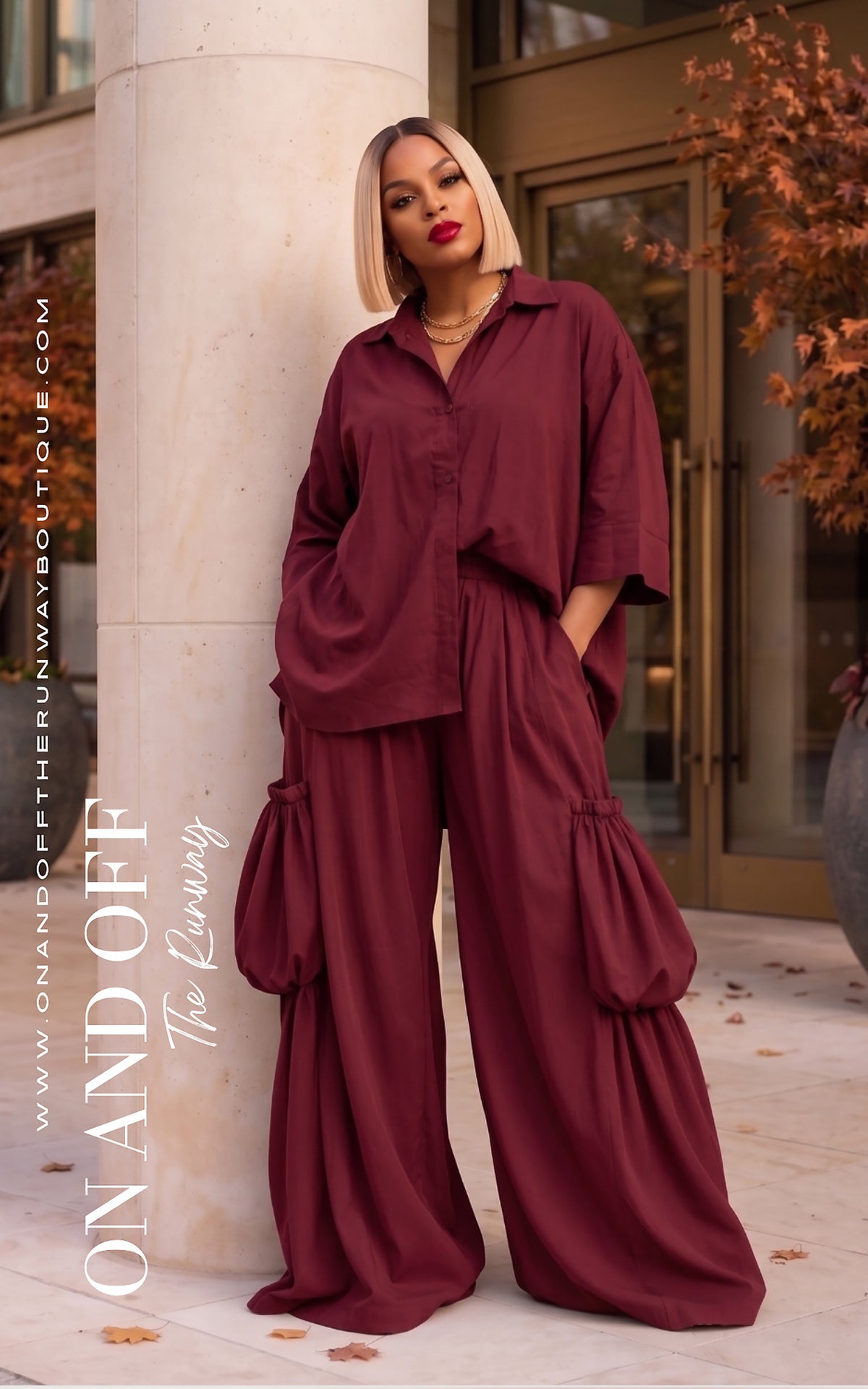 Causal, But Classy | SET - RED | Review Description & Return Policy