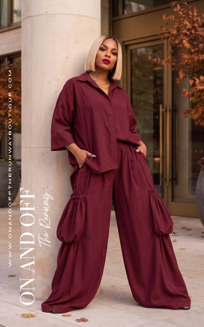 Causal, But Classy | SET - RED | Review Description & Return Policy