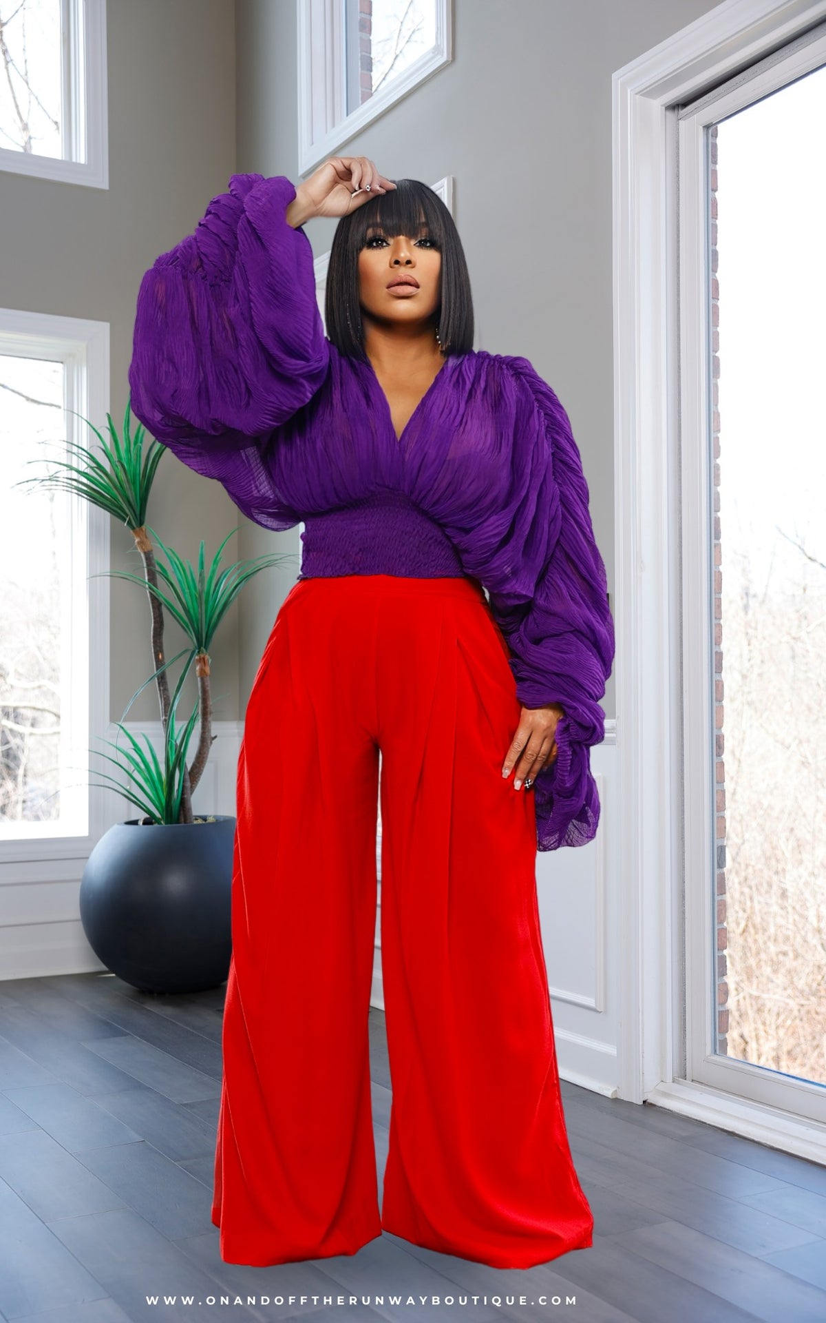 Adorbs | Top - Purple | Review Description & Return Policy