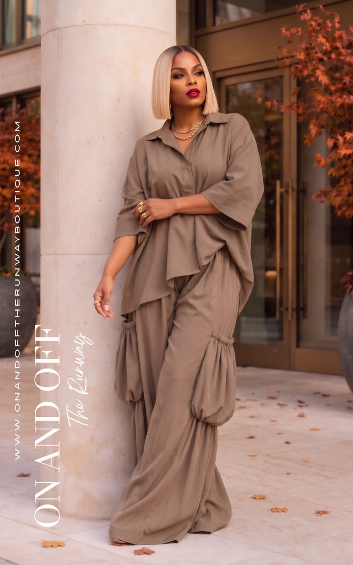 Causal, But Classy | SET - TAN | Review Description & Return Policy