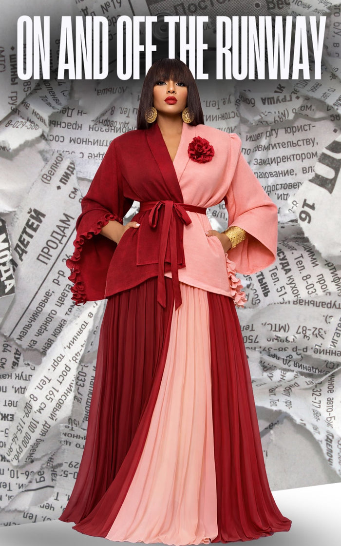 Color Divided | Pink/Red | Review Description & Return Policy